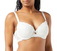 Bügel-BH DORINA "CELINE", Damen, Gr. 85, Cup F, beige (ivory), Obermaterial: 80% Polyamid, 20% Elasthan, unifarben, feminin, BHs, Mikrofaser-Rückenflügel mit Power-Mesh (29632250-85) ivory