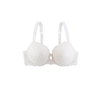 Dorina Damen Celine Leicht Gepolsterter Demi-BH - Bügel-BHS mit Geformten Cups, Florales Spitzendesign und Stützenden U-Rückenflügeln, Elfenbein, 100B