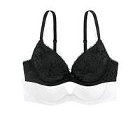 Dorina 2er-PACK Push-up BH Lexie 80/A schwarz-weiß