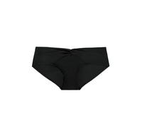 Dorina Hipster Bikini-Hose FIJI - Gedrehtes Detail vorne, Klassischer Schnitt, Volle Abdeckung, Weiche Microfaser, Schwarz