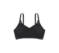 Dorina LANA Floral-Spitzen-Bralette Duo - Kabellos, Longline-Design, Leicht Gepolstert, Herausnehmbare Pads, Verstellbare Träger, Komfortabel & Stilvoll, Rot und Schwarz