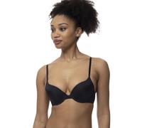 Dorina Michelle Damen Balconette BH, Leicht Gepolstert, Mit Bügeln, Multi-Way Verstellbare Träger, Weiche Braune Mikrofaser, Schwarz