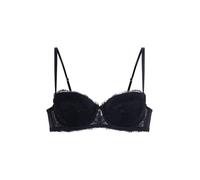 Dorina Perfect Lace Balconette-Bügel-BH - Leicht Gepolsterte Cups für Natürliche Form - Verstellbarer Lift & Schmeichelhafte Silhouette, Schwarz