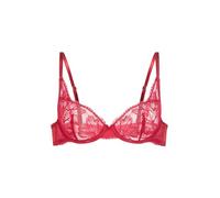 Dorina Perfect Lace Ungefütterter Plunge-BH mit Bügel - Konturiertes Design & Natürlicher Lift - Verstellbarer Halt für Geformte Silhouette, Rot