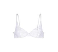 Dorina Perfect Lace Ungefütterter Plunge-BH mit Bügel - Konturiertes Design & Natürlicher Lift - Verstellbarer Halt für Geformte Silhouette, Weiß