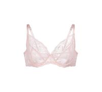Bügel-BH DORINA "Perfect Lace", Damen, Gr. 95, Cup D, pink, Obermaterial: 90% Nylon, 10% Elasthan, BHs Bügel-BH, transparent, mit Spitze, mit Bügel, Cups leicht gepolstert (37049462-95) pink