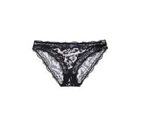 Dorina Slip Origins - Bedruckte Glänzende Microfaser & Spitzenbesatz, Schwarz