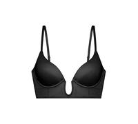 Dorina Deep Plunge Bra, leicht gepolsterter, nahtlos Gemoldeter Damen-BH, Sublime Sculpt, Schwarz, 80E