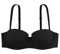 Dorina Women's Michelle Balcony 1/2 Cup with Wire Regular Fit Lingerie Bra - D17193 - Black - 75B