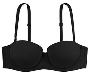 Dorina Women's Michelle Balcony 1/2 Cup with Wire Regular Fit Lingerie Bra - D17193 - Black - 75B