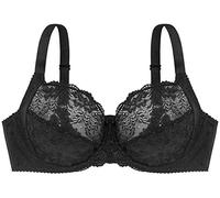 Dorina Women's Philippa UnlinedBra Full Cup with Wire Curves Fit Lingerie Bra - D15006 - Black - 80C