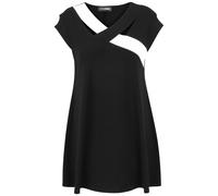 Doris Streich - Tunika schwarz/weiß - Gr. - 50