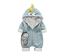 DorkasDE Baby Strampler Neugeborene Kleinkinder Strampleranzug Overall Cartoon Jumpsuit Babykleidung mit Doppelte Baumwolle Futter