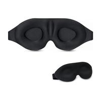 DORKIN Schlafmasken, eine 3D-Schlafmaske, die Wimpern und Augenbewegungen respektiert, 100% Verdunkelung, kein Druck auf die Augen, ideal zum Schlafen und Nickerchen (schwarz).