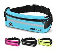 DORNNA® Laufgürtel für Handy - Lauftasche für Herren und Frauen, Hüfttasche, Sportgürtel, Running Belt zum Joggen, Laufen, Sport, Fitness. (Blau)