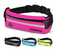 DORNNA® Laufgürtel für Handy - Lauftasche für Herren und Frauen, Hüfttasche, Sportgürtel, Running Belt zum Joggen, Laufen, Sport, Fitness. (Rosa)