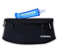 DORNNA Skinny W1 - Laufgürtel mit Trinkflasche 250ml, Startnummerngurt, Trinkgürtel für Männer und Frauen, Running Belt. (S-M)
