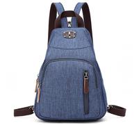 DORRISO Damen Rucksäcke Mode Tagesrucksäcke Kleiner Schulranzen Leicht Schultertaschen Handtasche Reise Schulter Tasche Tourismus Beiläufig Outdoor Frauen Rucksack Blau