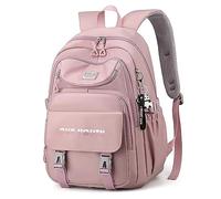 DORRISO Groß Rucksack Damen 15.6 Zoll Laptop Schulrucksack mit Mehrere Taschen Backpack für Reisen Draussen Lässig Täglich Wasserdicht Mädchen Teenager Daypack Lila