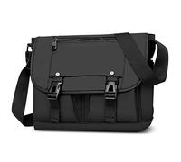 DORRISO Umhängetasche Herren Schultertasche Mode Schultertaschen Kuriertasche Wasserdichtes Casual Reise Schule Schultertasche für 12.9 Zoll Laptop Männer Kuriertasche Laptoptasche Schwarz