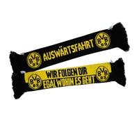 Dortmund Borussia Autoschal schwarz-gelb Car Scarf Fanschal - Plus BVB-Aufkleber