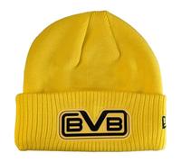 Dortmund Borussia BVB Beanie gelb - New Era Retro Mütze Herren & Damen - Offizielle BVB Wintermütze schwarz gelb - Fußball Fan Beanie warm & stylisch