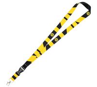 Dortmund Borussia Schlüsselband - Graphic - Lanyard | mit Karabiner | SchwarzGelb | BVB - Plus Lesezeichen Wir lieben Fußball