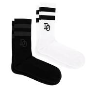 Dortmund Borussia Socken 2er Set schwarz & weiß Sportsocke | Tennissocke BVB 09 Größe 39-42