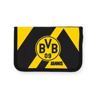 Dortmund Personalisierte BVB Federmappe gefüllt, Borussia Schüleretui mit Name