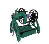 dosiwlatever Spinnrad Wolle mit 3 kleinen Spulen, 800 U/min Vorwärts- und Rückwärtsdrehen, einstellbare Geschwindigkeit, 12-V-Electric Yarn Winder, 4 Farben erhältlich,Green