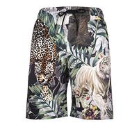 DOTBUY Badehose für Herren Badeshorts Schnelltrocknend, Männer Sommer Badehose 3D Druck Polyester Kurze Strandshorts mit Mesh-Futter und Verstellbarem Tunnelzug fit Strand Surf (Tiger,XL)