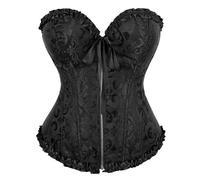 DOTBUY-SHOP Korsett Bauchweg Damen, Corsage Oberteil Vintage Korsage Vollbrust Elegant Corsage Top Wäsche Gothic Satin Shaper Bustier Corset Korsage Bridal