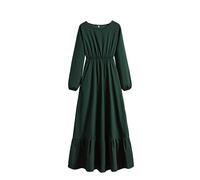 DOTBUY-SHOP Muslimisches Kleid Damen Ohne Hijab Muslim Sommerkleid Lange Robe Naher Osten Dubai Türkei Arab Islamischer Ramadan Gebetskleidung Abaya für Frauen
