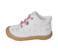 RICOSTA Mädchen Schnürhalbschuhe DOTS, Baby und Kleinkinder Lauflernschuhe, Weite: MITTEL, lose Einlage, Booties, Leder, Bianco (830), 20 EU