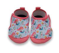 Dotty Fish Barfuß-Schwimmschuhe für Babys und Kinder - rutschfeste Wasserschuhe - schnelltrocknend mit Gummisohle, leicht und flexibel Aquaschuhe, Verstellbarer Verschluss - Meerjungfrau - 25-26 EU