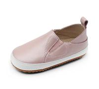 Dotty Fish sportliche Lederschuhe für Kinder. Jungen Mädchen Slip On Sportschuhe. Lauflernschuhe. Rosa Slip On Kinderschuhe rutschfest (21 EU) 5