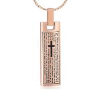 DOTUIARG Einäscherungshalskette Einäscherungsschmuck 30mm Edelstahlpolierter Würfelurnen-Anhänger Gedenkasche als Andenken