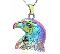DOTUIARG Urnenhalsband für Asche für Frauen, Männer, Edelstahl-Einäscherung, Gedenkschmuck, Andenken an Angehörige, Aschenhalter