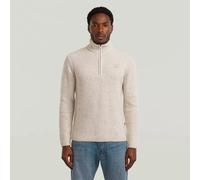 Double collar half zip knit XXL