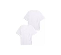 Tom Tailor Herren 1048394 T-Shirts Mit V-Ausschnitt Im 2er-Pack, 20000 - White, 3XL EU