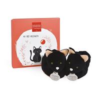 Doudou et Compagnie DC3891 Hausschuhe, Katze, Schwarz