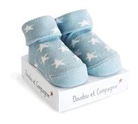 DOUDOU ET COMPAGNIE-GEBURTSSOCKEN Sortiment Blau (4 Modelle)-0-6 Monaten-DC3703