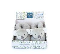 Doudou et Compagnie - Hausschuhe - Koala - 0 - 6 Monate - Grau - Geschenkidee zur Geburt - Baby & Ich - Unicef - DC3997