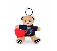 Doudou et Compagnie - Schlüsselanhänger Plüsch Bär T-Shirt Bestickt Triumphbogen & Champs Élysées - 14 cm - Kollektion Amour de Paris - Mini-Plüschtier weich - Geschenkidee Souvenir Erwachsene