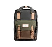 Doughnut MACAROON JUNGLE Rucksack Unisex 16L mit Laptopfach I Studenten-Rucksack funktionell & handgefertigt I Backpack aus recycelten PET-Flaschen & Ocean Waste I Daypack in OLIVE x ARMY