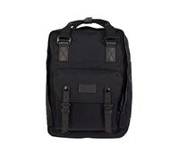 Doughnut Rucksack Macaroon – 16 L, Nylon, Unisex, mit Laptopfach, Schwarz