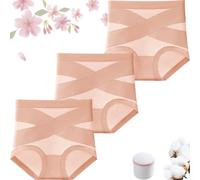 Doveloom - Ultimate Comfort Leakproof and Shaping Panties, Foracharm High Waisted Seamless Tummy Control Underwear (3PC-Orange,L)