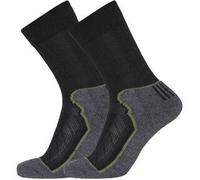 Dovre 2P Organic Wool Terry Crew Socks Schwarz Gr 44/47 Herren