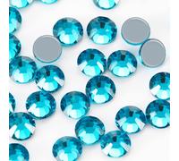 Dowarm 1440 St?ck Hotfix-Kristall-Strasssteine, Hotfix-Kristalle zum Basteln, Kleidung, flache R?ckseite, Glaskristall zur Dekoration, runde Edel