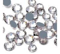 Dowarm 1440 St?ck kristallklare Hotfix-Kristalle, 4 mm, Hotfix-Strasssteine zum Basteln, Kleidung, flache R?ckseite, Glas-Edelsteine f?r Tanzkost